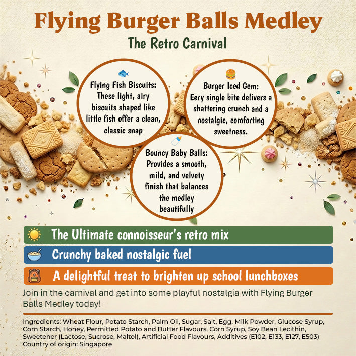 Flying Burger Balls Medley (Flying Fish, Burger Iced Gem, Bouncy Baby Balls)