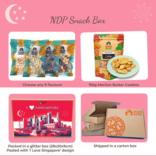 I Love Singapore Glitter Gift Snack Box (NDP 2024)