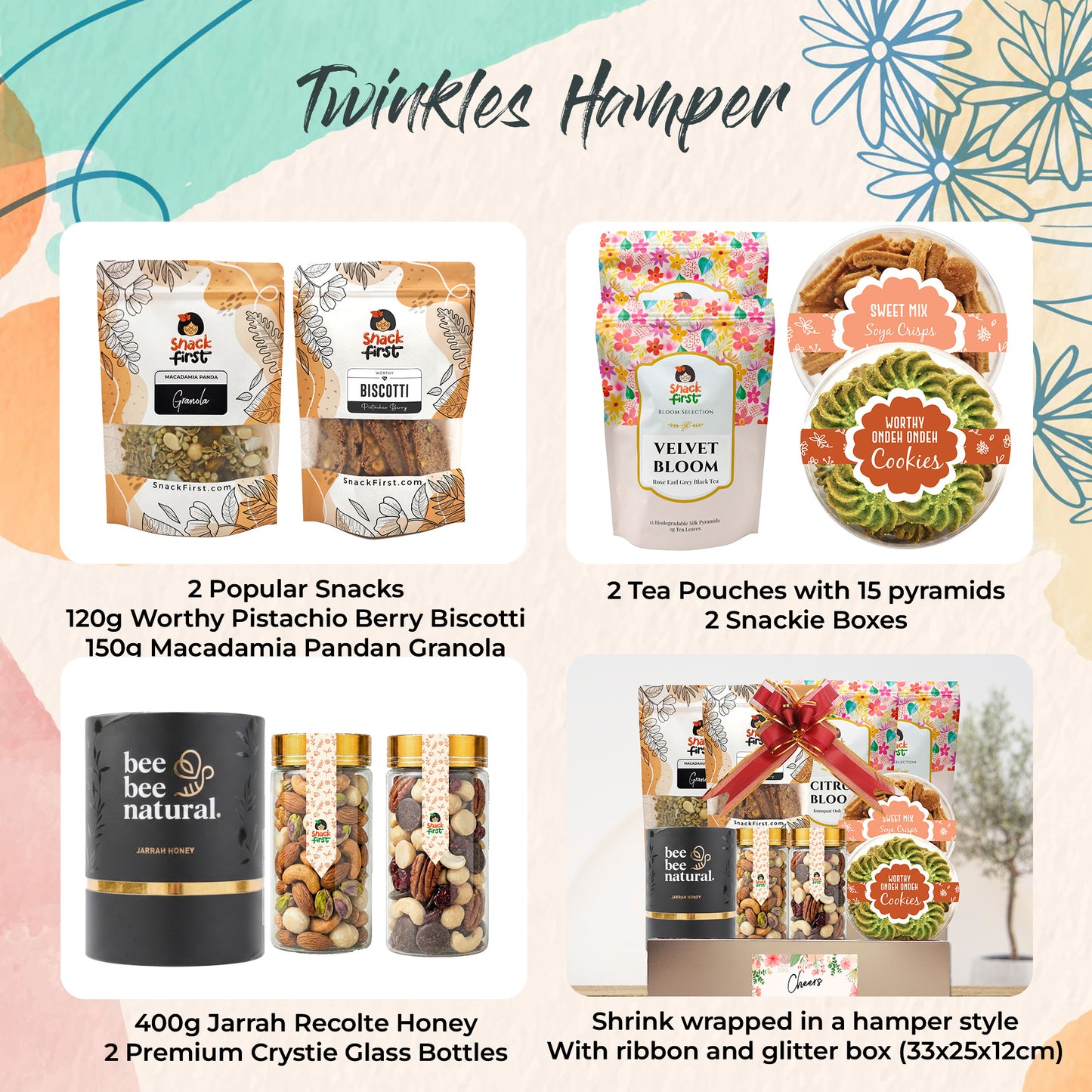 Thank You Sip & Snack Hampers (With Express Shipping)
