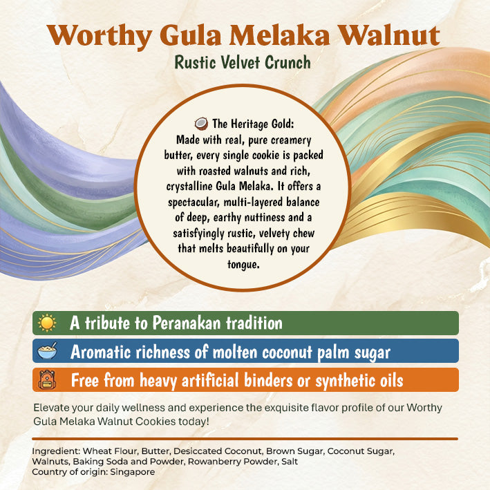 Worthy Gula Melaka Walnut Cookies