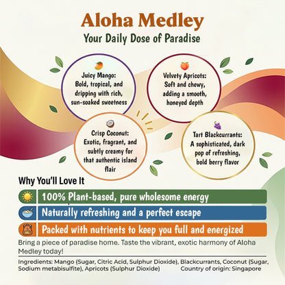 Aloha 混合装（芒果、芦荟、椰子、苹果奇亚籽软糖）