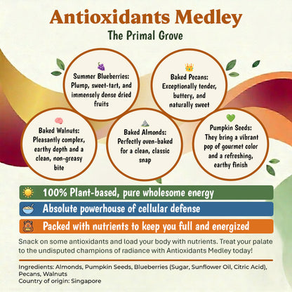 Antioxidants Medley (Almonds, Pecans, Walnuts, Pumpkin Seeds, Blueberries)