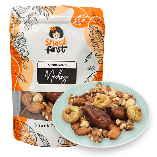 Antioxidants Medley (Dates, Walnuts, Almonds, Hazelnuts, Figs)