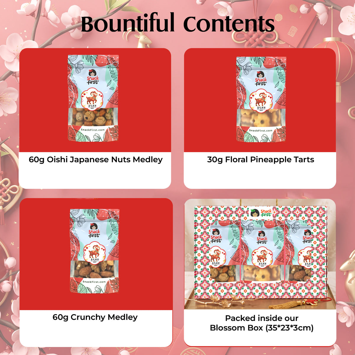 Chinese New Year Goat Snack Gifts and Hampers (CNY Lunar Spring Festival 2027)