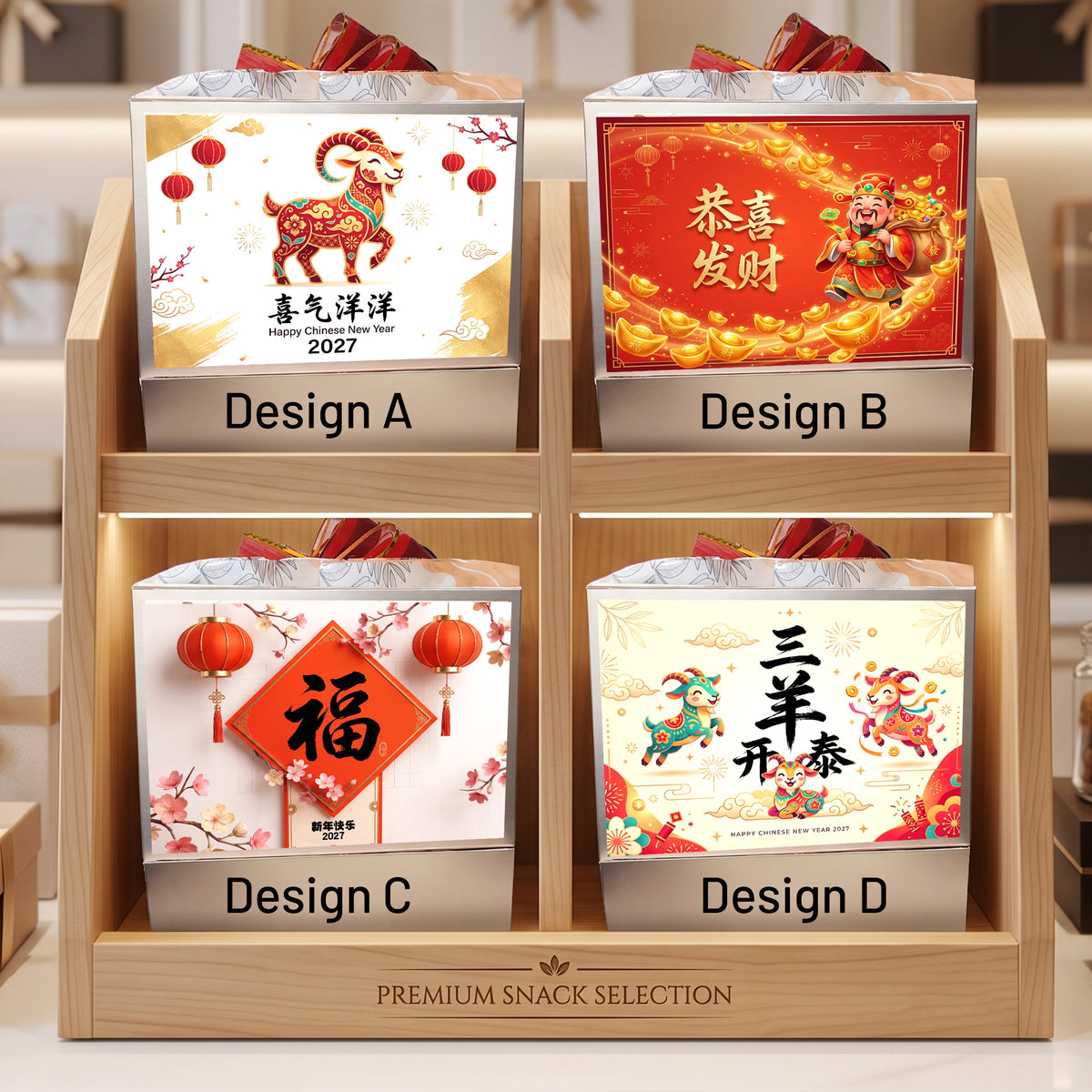 Chinese New Year Goat Snack Gifts and Hampers (CNY Lunar Spring Festival 2027)