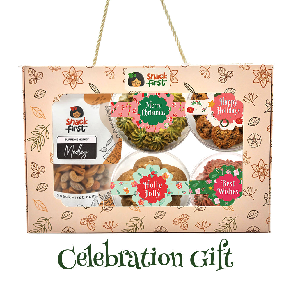 圣诞礼篮和闪光礼品零食盒（2024 年圣诞节）