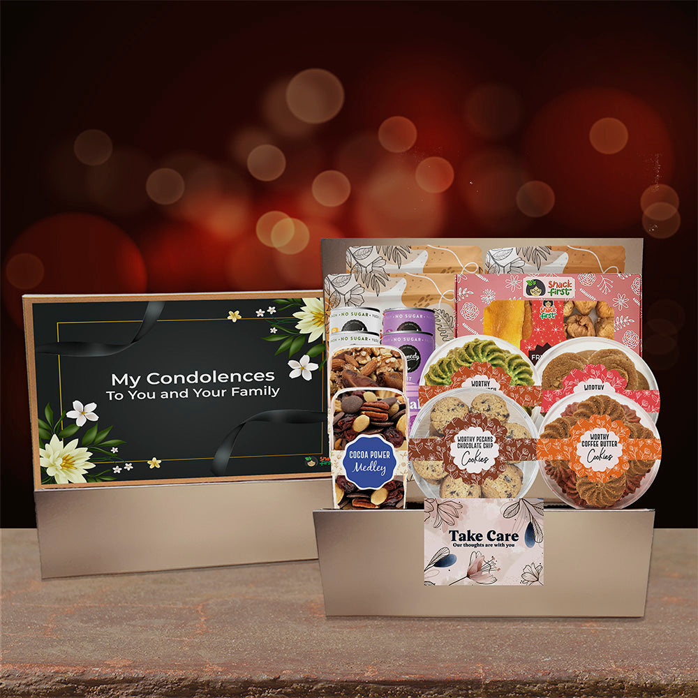 Condolences Sympathy Snack Hampers (With Express Shipping)