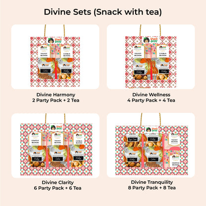 Snacks with Tea and Honey (Golden Divine Glow Gift Sets)