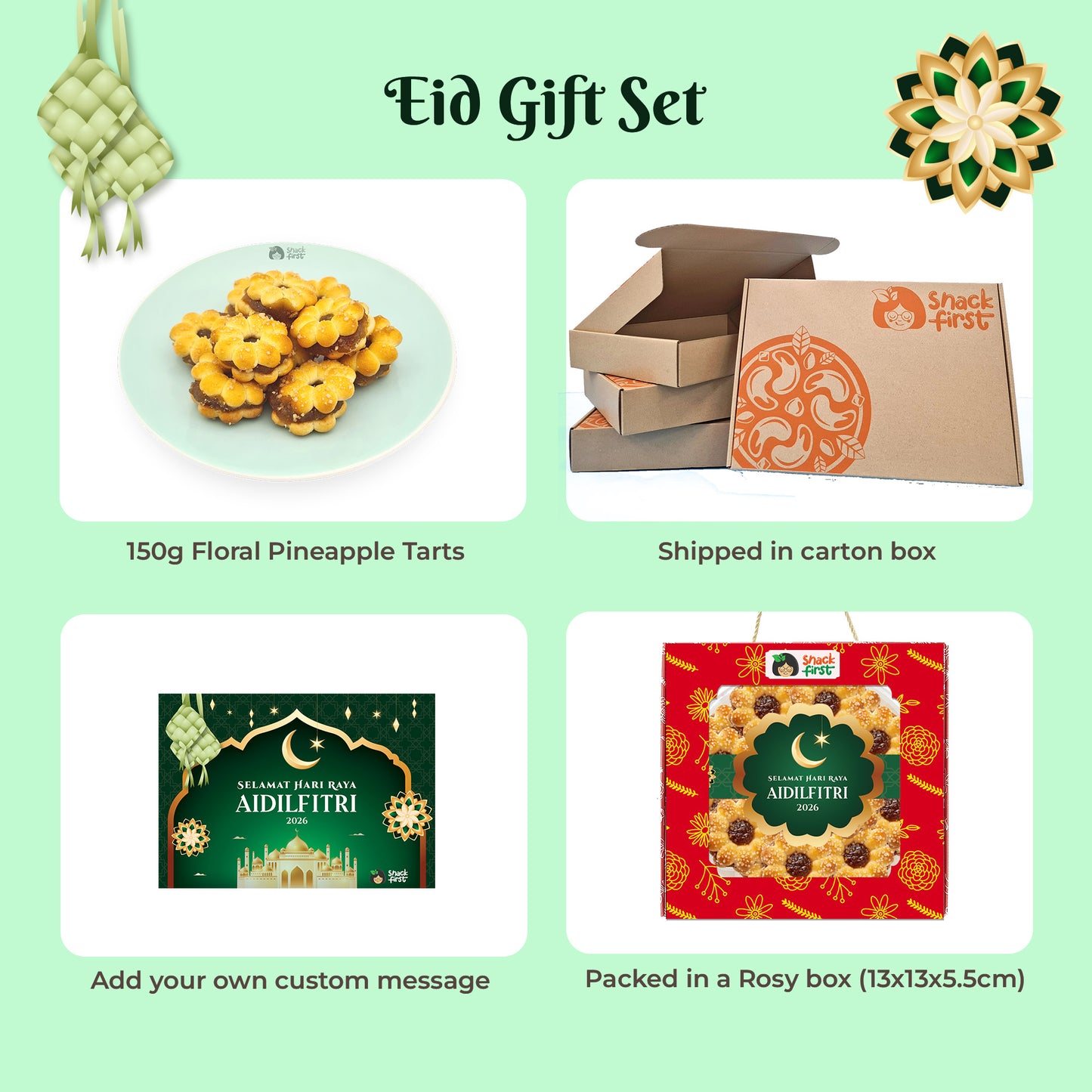 Selamat Hari Raya Aidilfitri Gift Snack Gift Box & Hamper (Ramadan 2026)