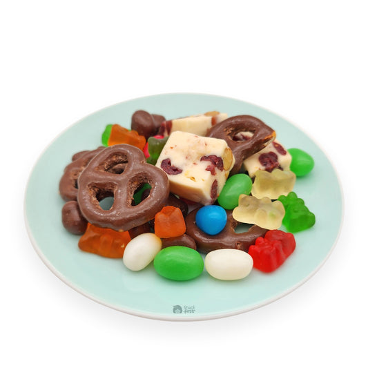 Fantasy Medley (Chocolate Pretzels, Almonds, Nougats & Candies)