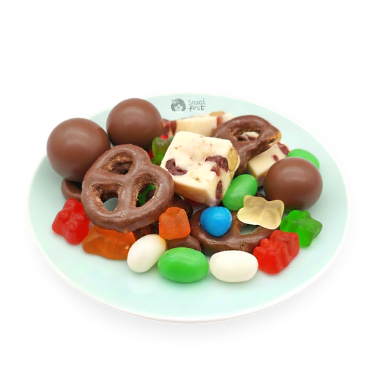 Fantasy Medley (Chocolate Pretzels, Almonds, Nougats & Candies)