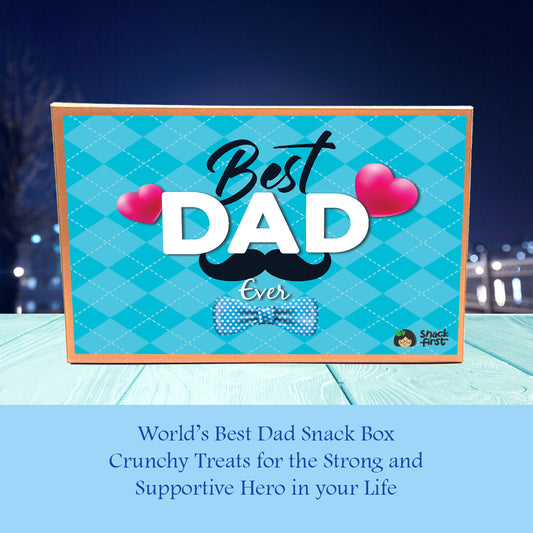 Best Dad Ever Glitter Gift Snack Box (Father's Day 2024)