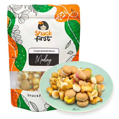Flying Burger Balls Medley (Flying Fish, Burger Iced Gem, Bouncy Baby Balls)