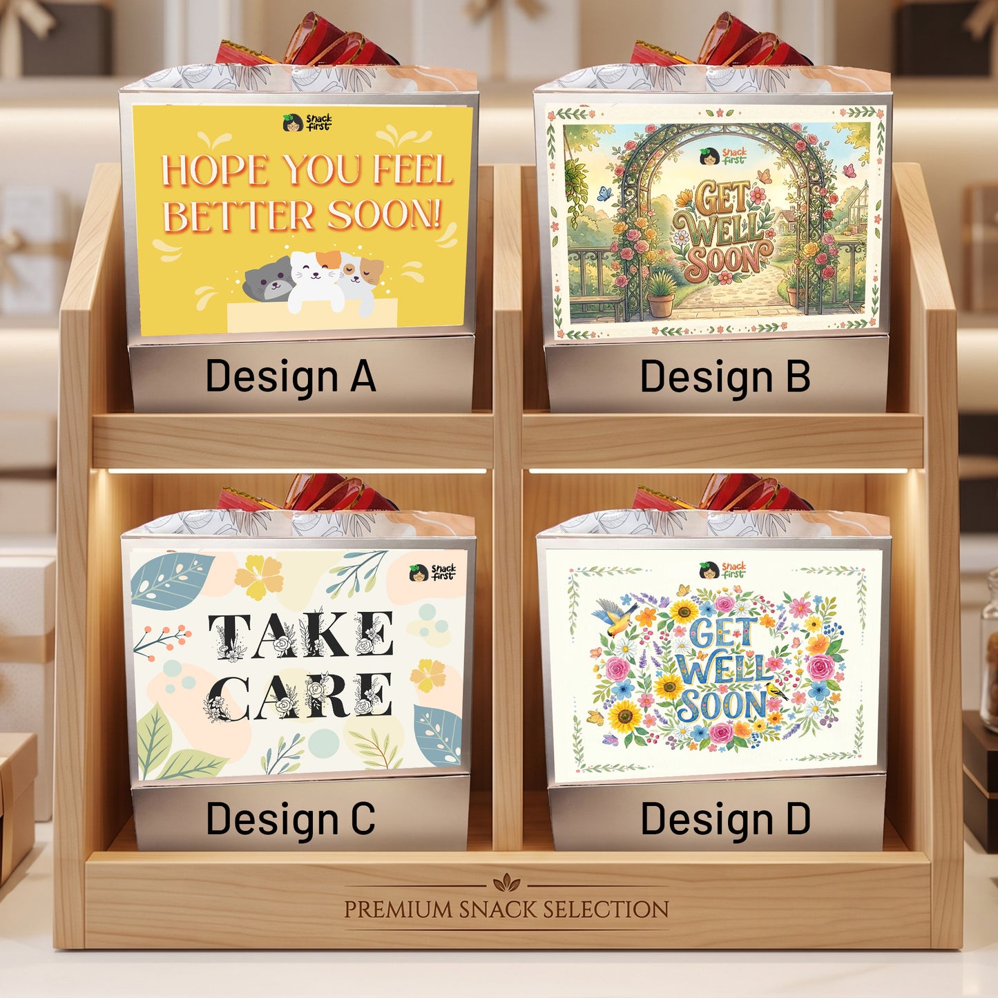 Get Well Soon Organic Wellness Snack Hampers (With Express Shipping)