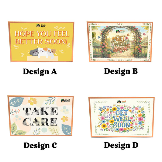 祝早日康复闪光礼品零食盒