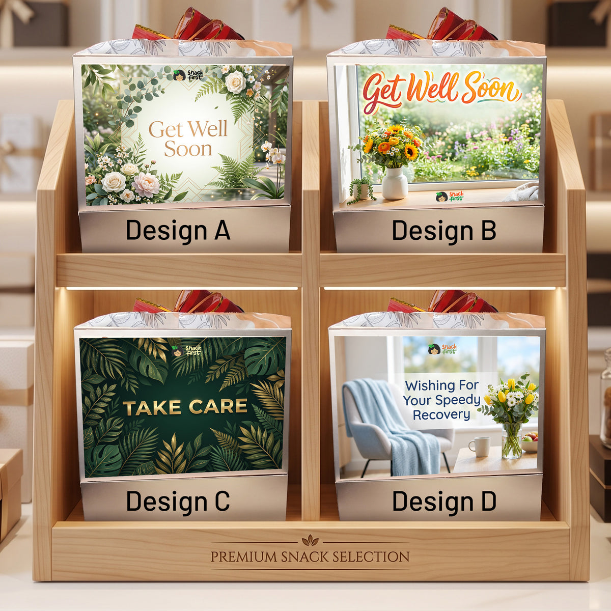 Get Well Soon Organic Wellness Snack Hampers (With Express Shipping)