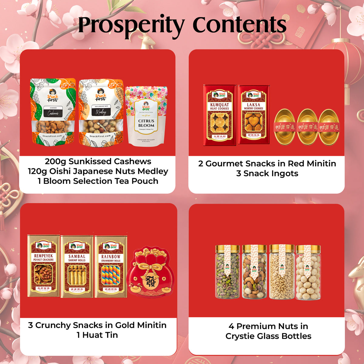 Chinese New Year Goat Snack Gifts and Hampers (CNY Lunar Spring Festival 2027)