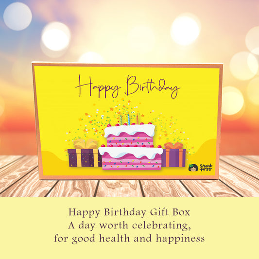 Happy Birthday Glitter Gift Snack Box