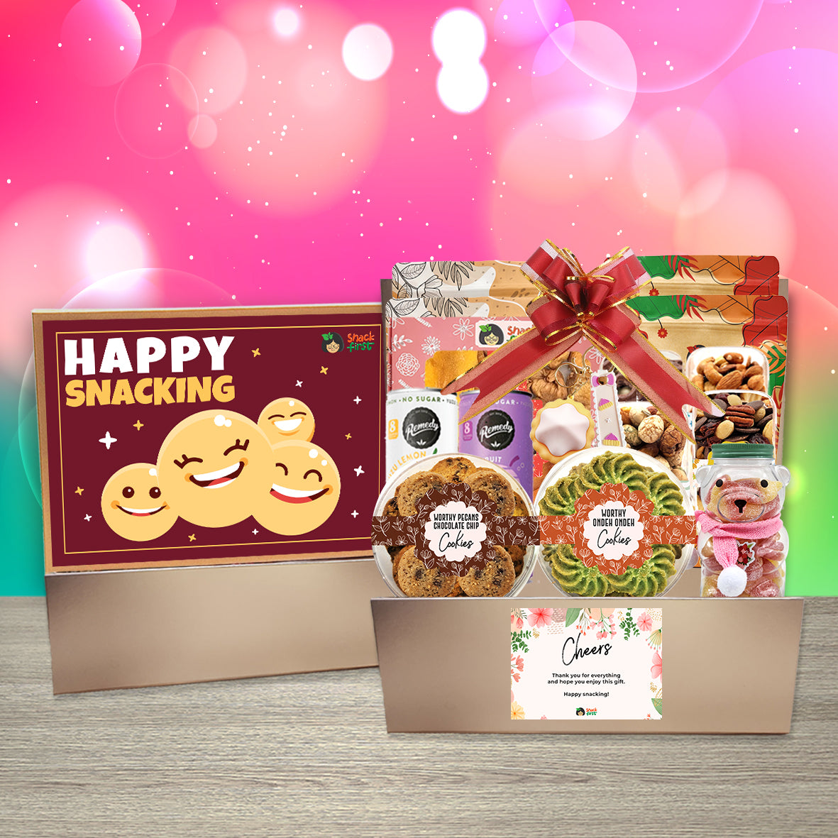 快乐零食/感谢闪光礼品零食盒