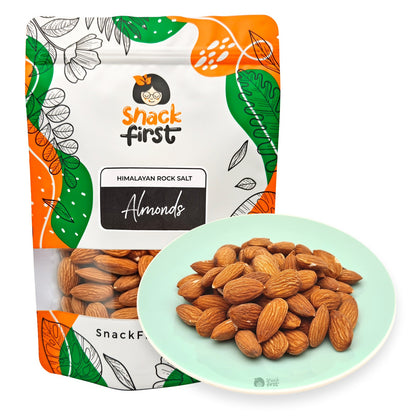 Diamond Almonds (Raw/Baked/Himalayan Rock Salt)