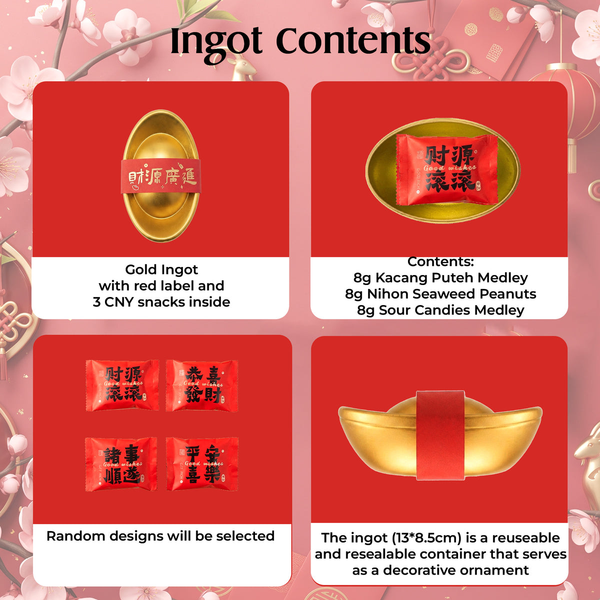 Chinese New Year Goat Snack Gifts and Hampers (CNY Lunar Spring Festival 2027)