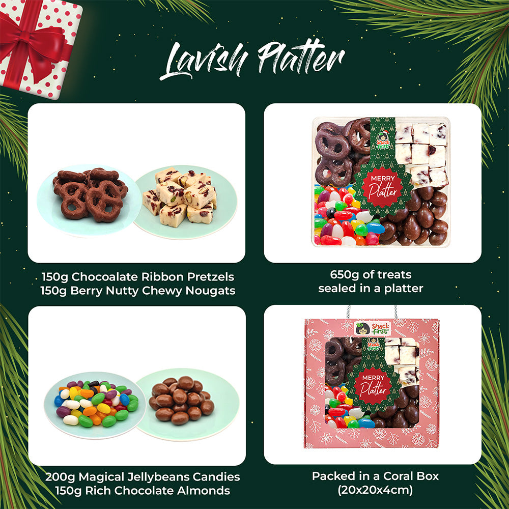 圣诞礼篮和闪光礼品零食盒（2024 年圣诞节）