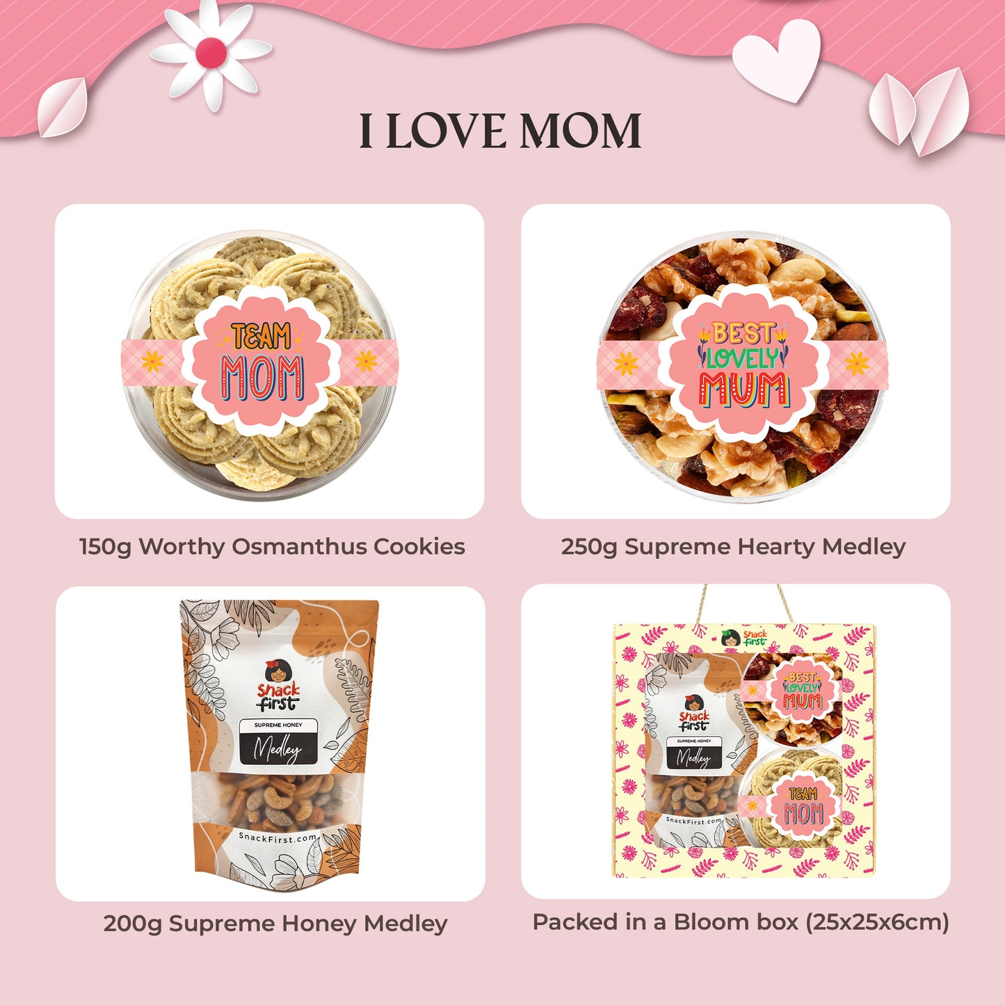 I Love Mommy Snack Gift Box (Mothers' Day 2026)