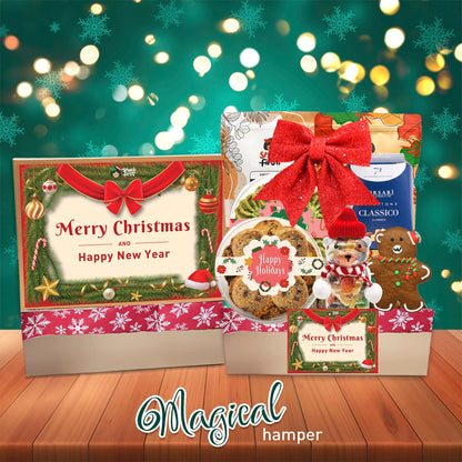 圣诞礼篮和闪光礼品零食盒（2024 年圣诞节）