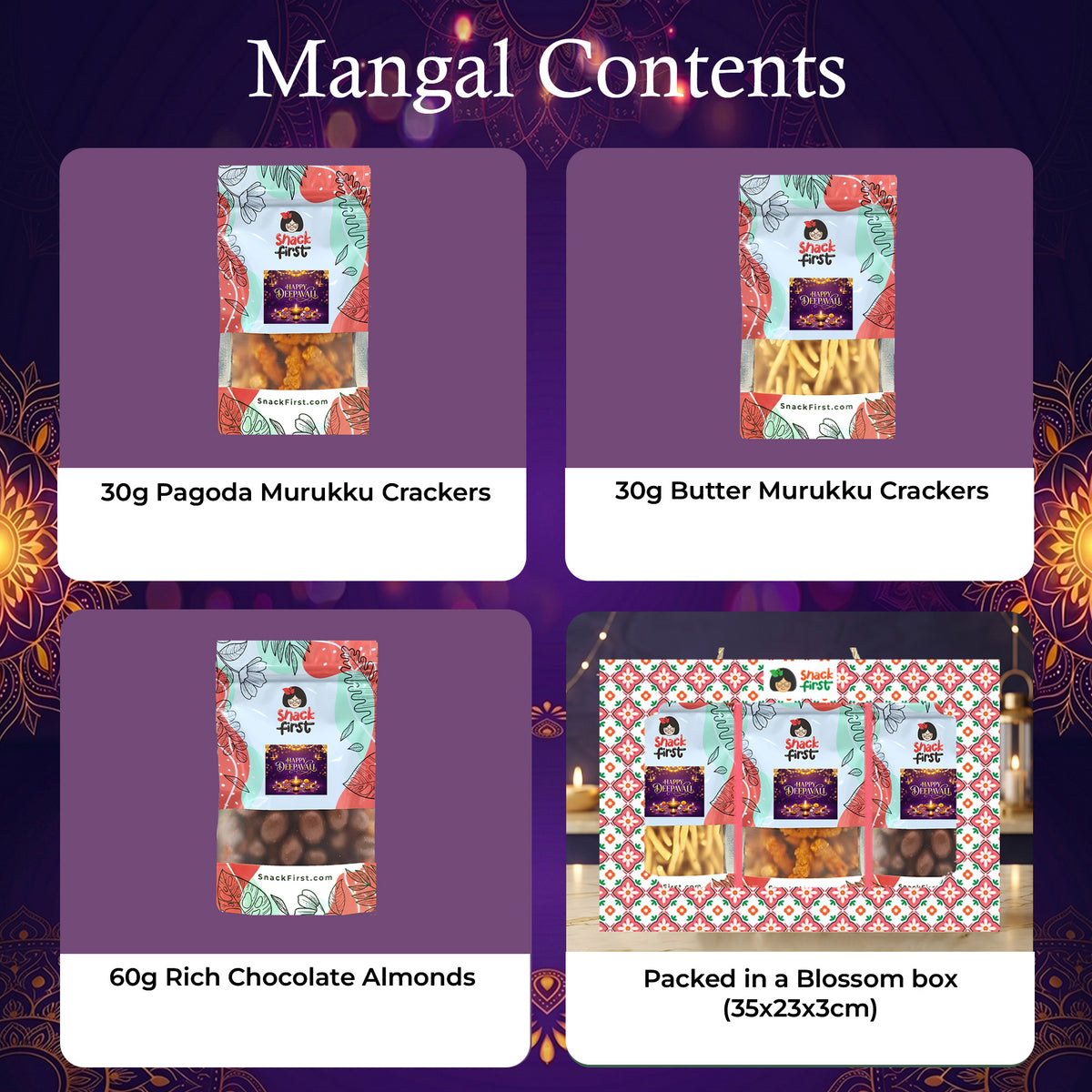 Happy Deepavali Snack Gift Box and Hampers (Diwali 2026)