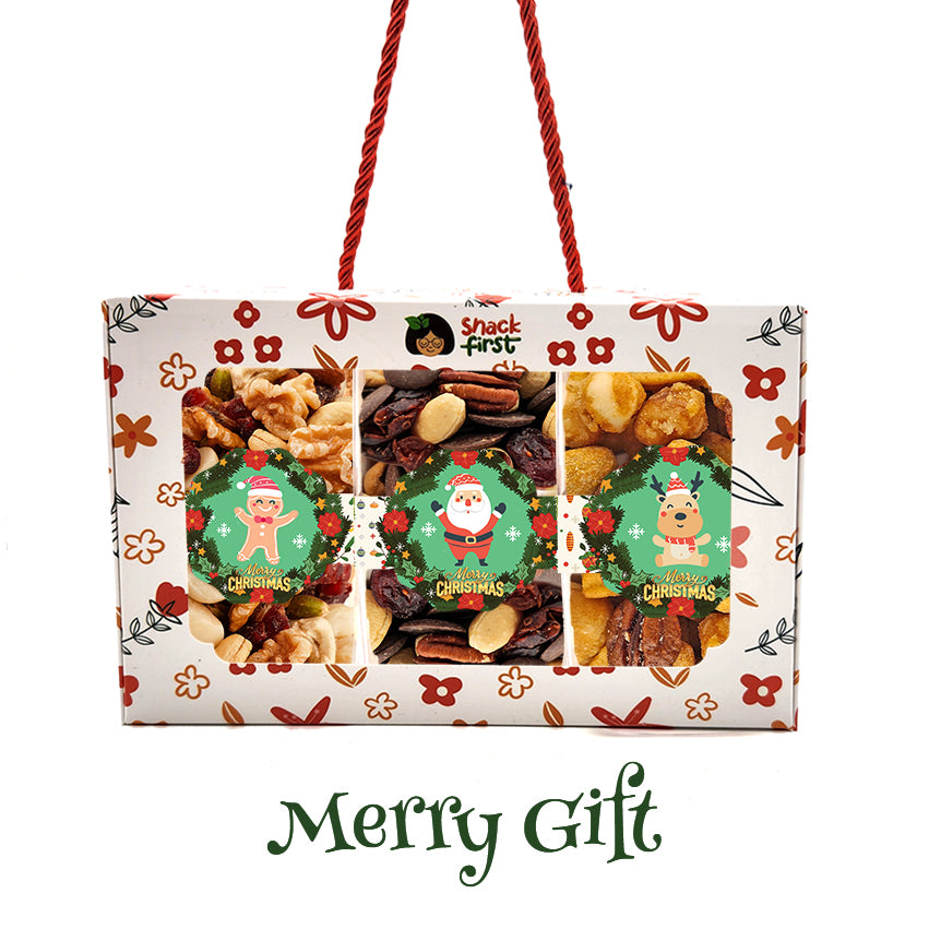 圣诞礼篮和闪光礼品零食盒（2024 年圣诞节）