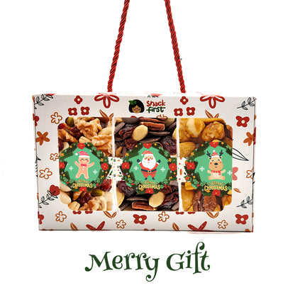 圣诞礼篮和闪光礼品零食盒（2024 年圣诞节）