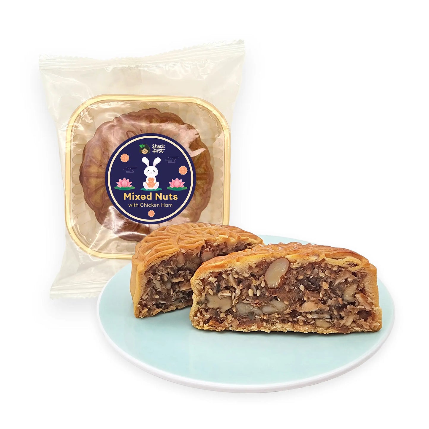 中秋圆满月饼坚果礼盒