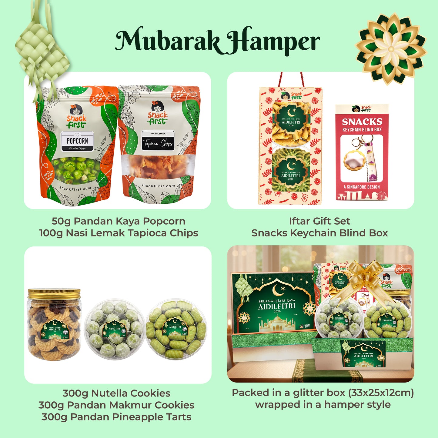 Selamat Hari Raya Aidilfitri Gift Snack Gift Box & Hamper (Ramadan 2026)