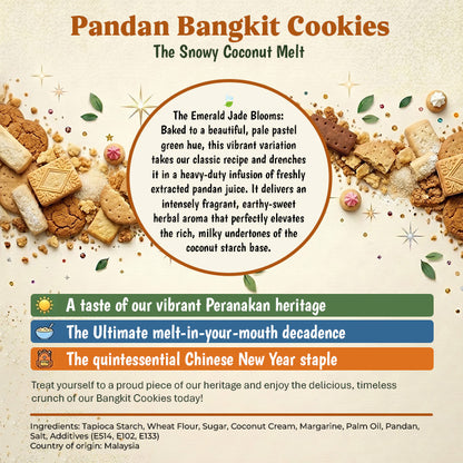 Delightful Bangkit Cookies (Original/Pandan)