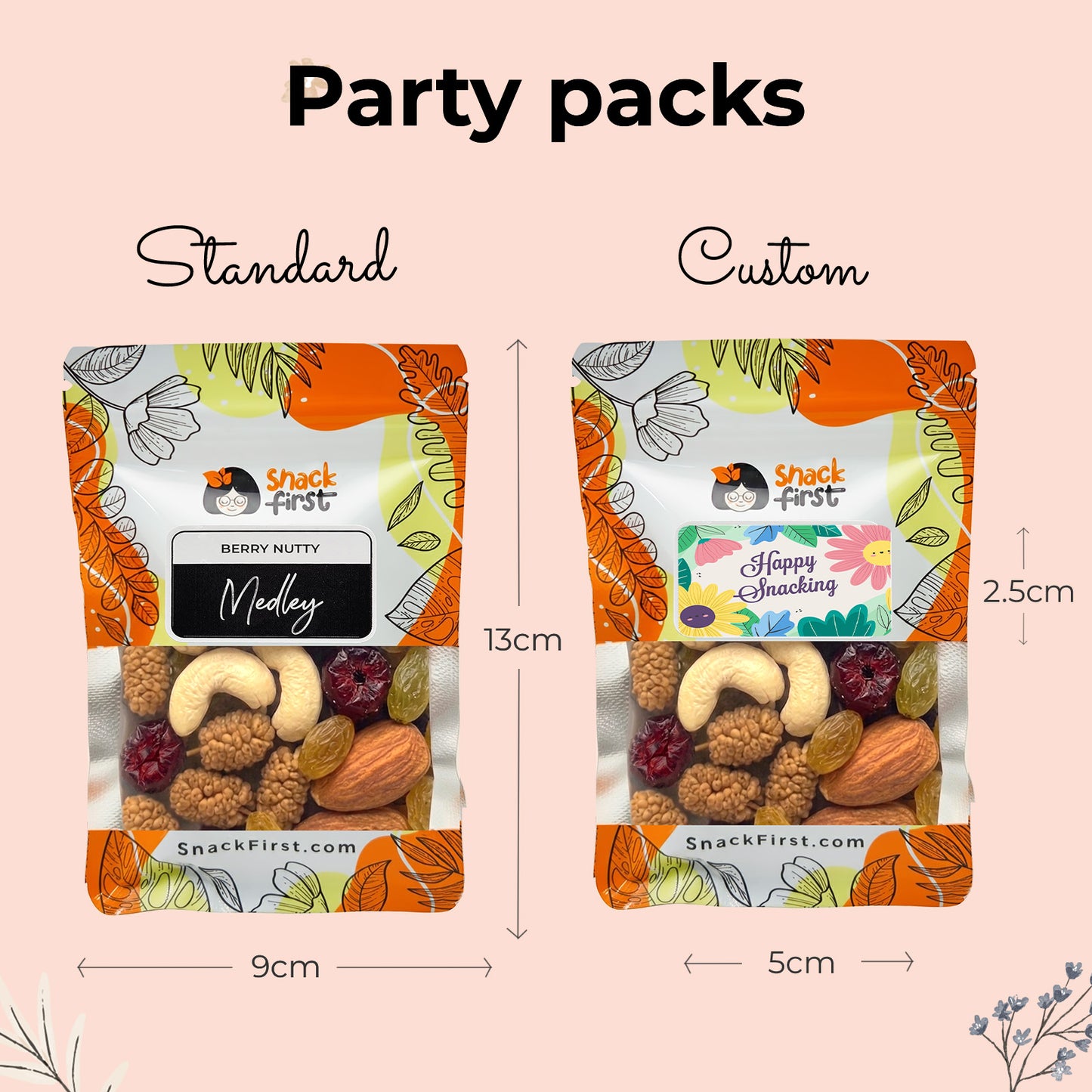 Wedding Favours Snack Party Packs & Honey Bitsie Jars