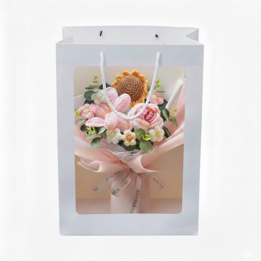 Knitted Croquet Flowers