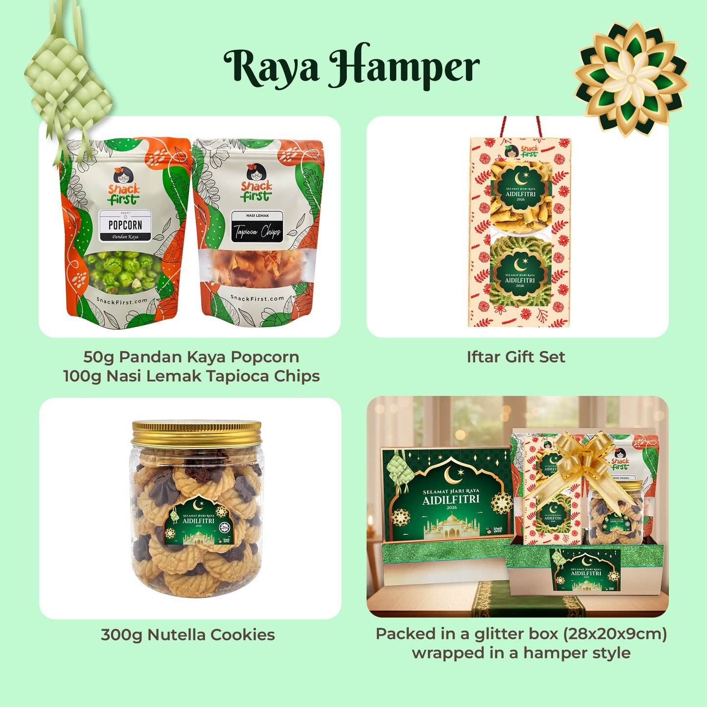 Selamat Hari Raya Aidilfitri Gift Snack Gift Box & Hamper (Ramadan 2026)