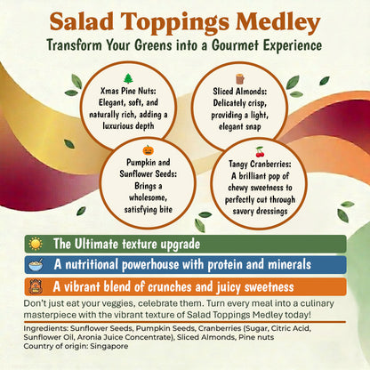 Salad Toppings Medley (Pine nuts, Sliced Almonds, Seeds, Cranberries)