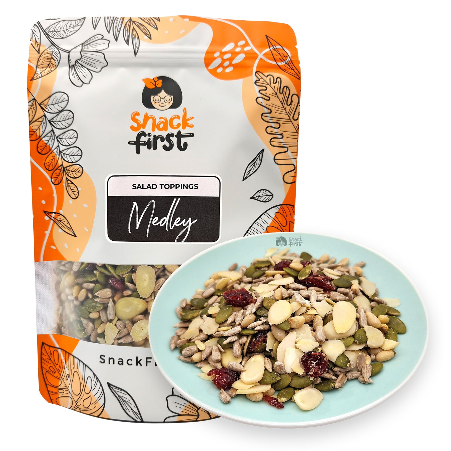 Salad Toppings Medley (Pine nuts, Sliced Almonds, Seeds, Cranberries)