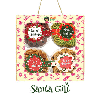 圣诞礼篮和闪光礼品零食盒（2024 年圣诞节）