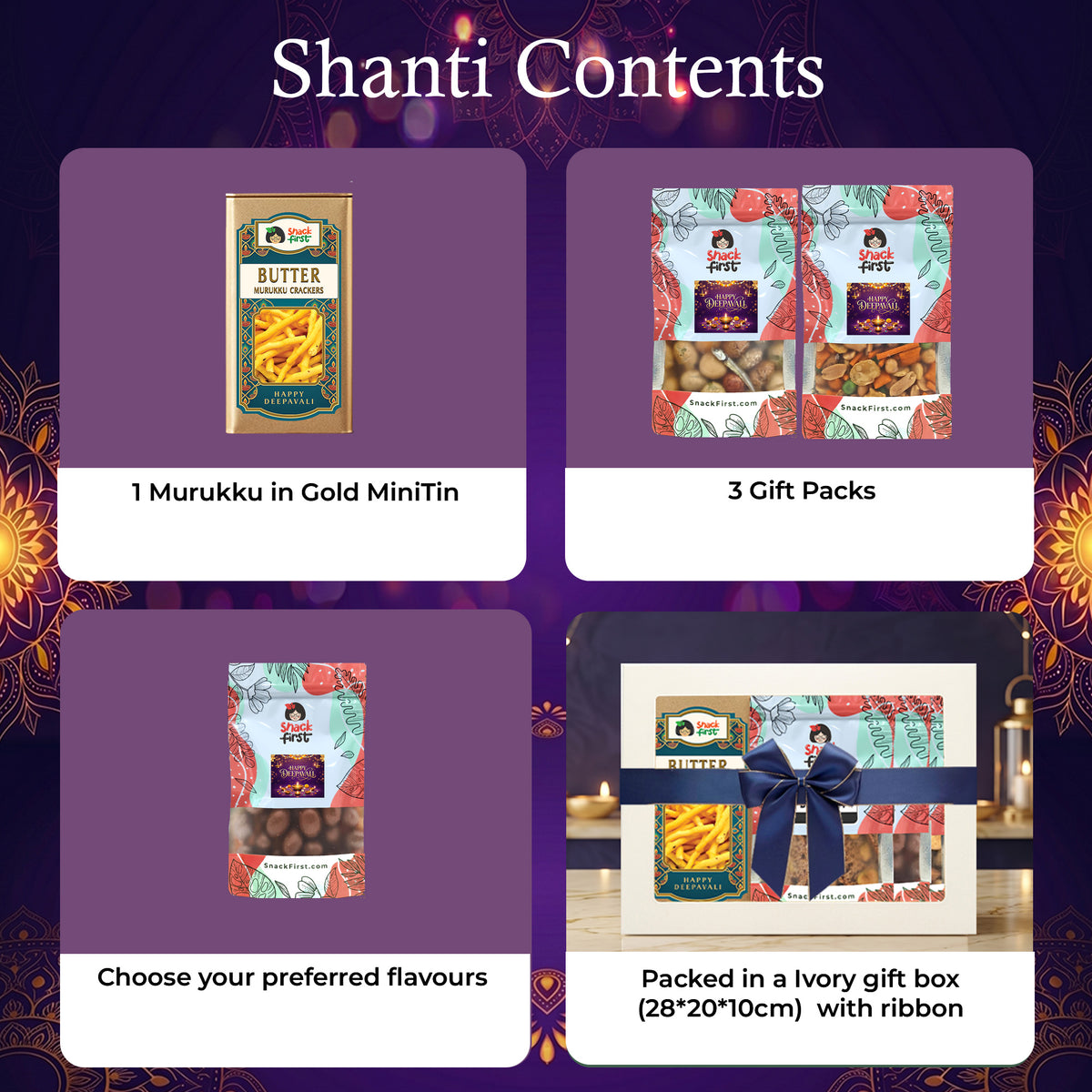 Happy Deepavali Snack Gift Box and Hampers (Diwali 2026)