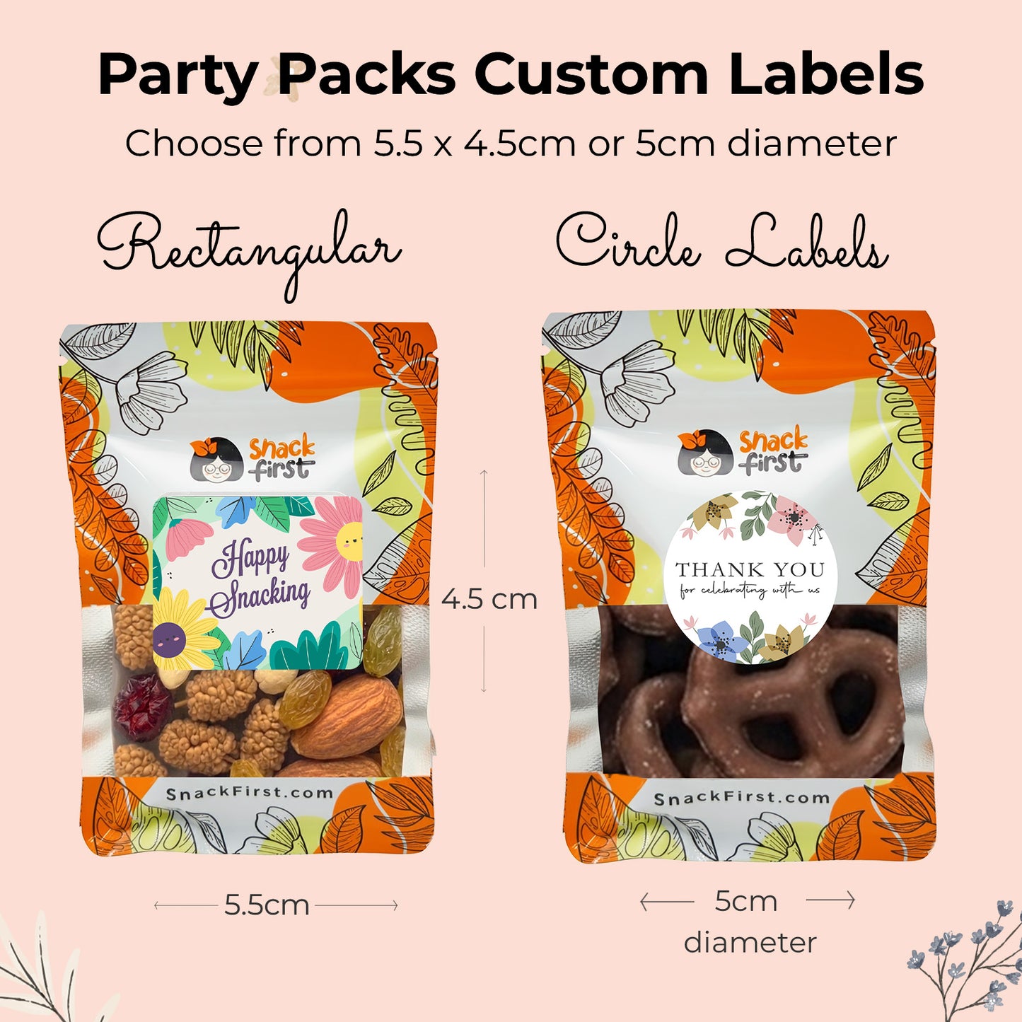 Wedding Favours Snack Party Packs & Honey Bitsie Jars