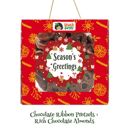 圣诞礼篮和闪光礼品零食盒（2024 年圣诞节）