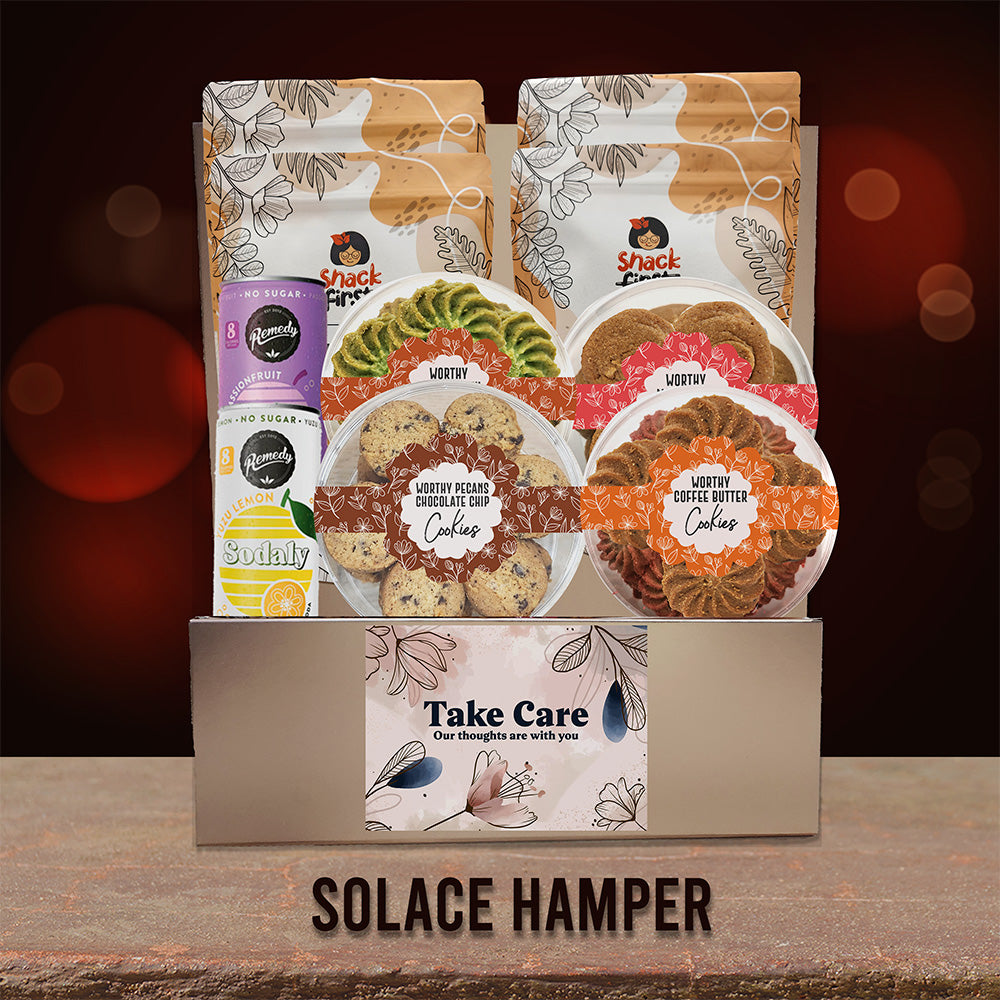 Condolences Sympathy Snack Hampers (With Express Shipping)