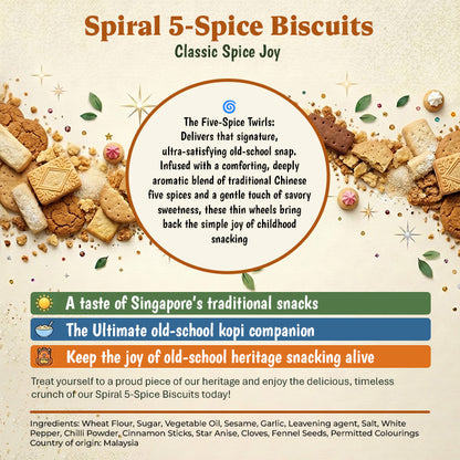 Spiral 5-Spice Biscuits
