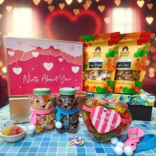 Nuts About You Glitter Gift Snack Box (Valentine's / Friendship Day 2024)