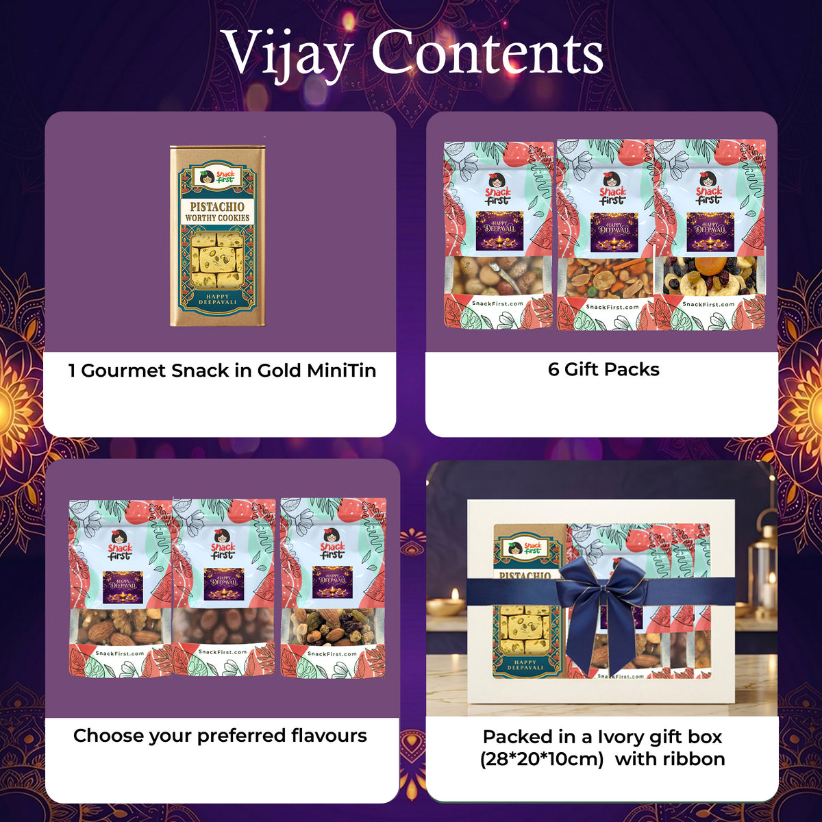 Happy Deepavali Snack Gift Box and Hampers (Diwali 2026)