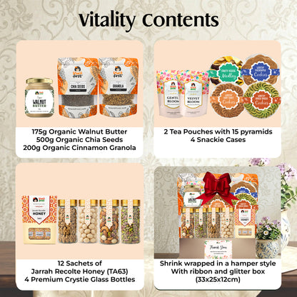 Condolences Organic Wellness Snack Hampers (With Express Shipping)