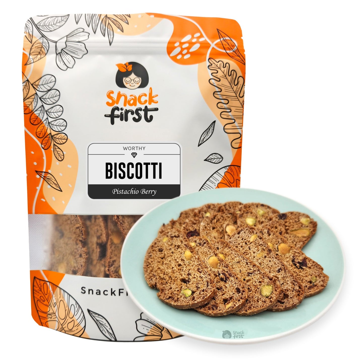 Worthy Pistachio Berry Biscotti