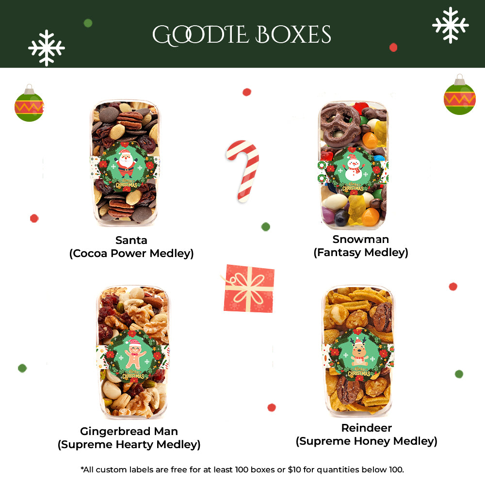 圣诞礼篮和闪光礼品零食盒（2024 年圣诞节）